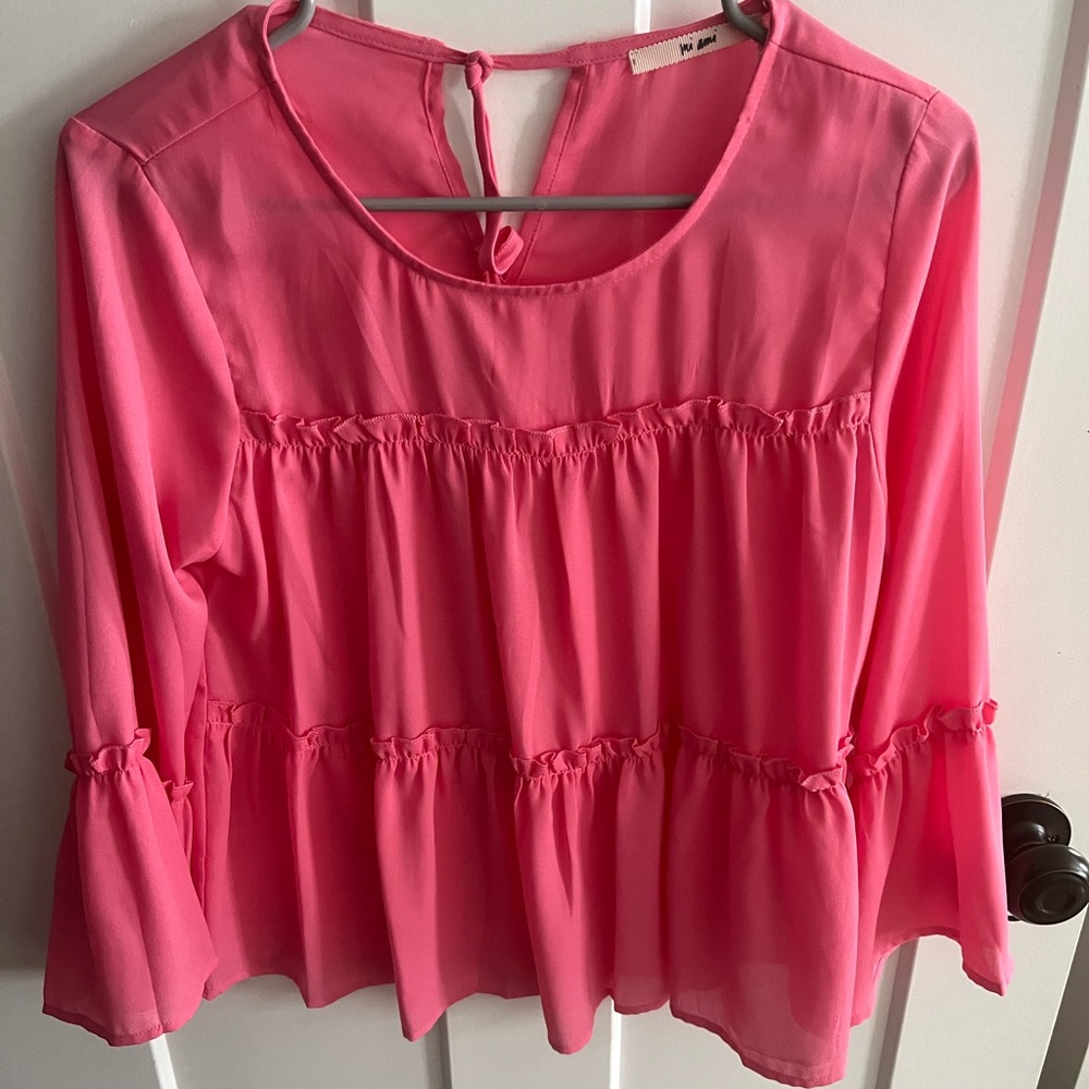 Pink long sleeve dress shirt